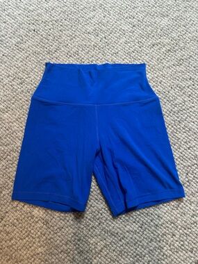 Aritzia High-Waist Women’s Athletic Bike Shorts in Royal Blue